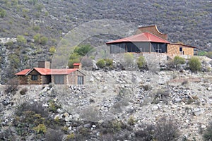 Tourist destination with cabins in Zimapan Mexico photo