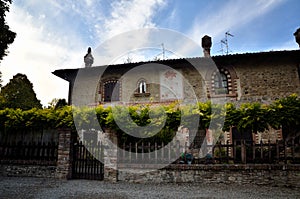 Tourist destination in northern Italy, Grazzano Visconti