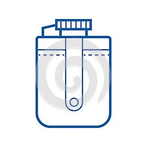 Tourist Flask Vector Icon