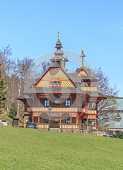 Tourist hostel on the Pustevny Pass, Czech Republic