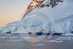 Tourist Icebreaker - Lamaire Channel - Antarctica