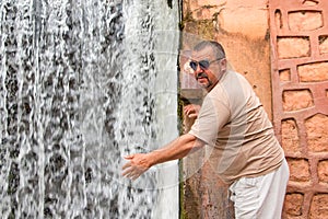 Tourist in a journey in through Morocco