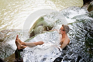 Tourist Krabi hot springs waterfall