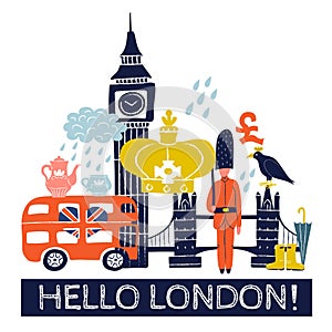 Tourist London Poster