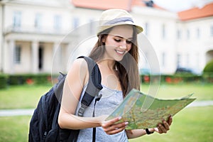 Tourist with Map