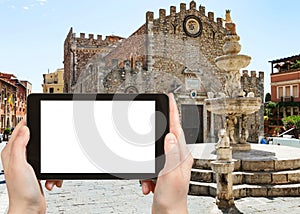 Tourist photographs Quattro Fontane di Taormina