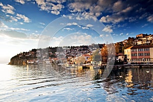 Tourist place Ohrid in Macedonia photo