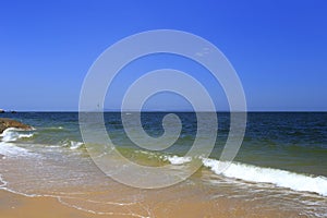 Tourist play parasail