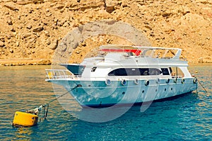 Tourist pleasure boats in the harbor of Sharm El Sheikh