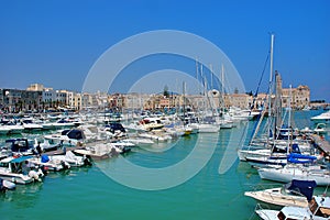 The tourist port of Bisceglie, Barletta, Puglia, Italy photo