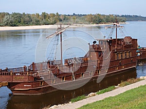 Tourist ship, Kazimierz Dolny, Poland photo