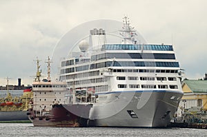 Tourist ship at the pier.