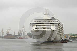 Tourist ship at the pier.