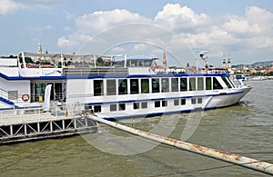 Tourist ship on the river Danube