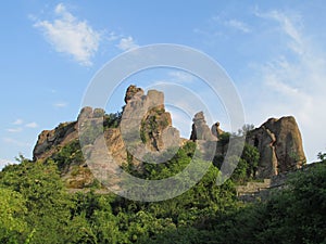 Tourist sights of  Bulgaria, limestone rock formation cliff in Belogradchik