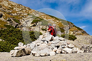 Turista v Slovenskej Mlynickej doline