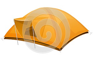 Tourist tent vector illustration