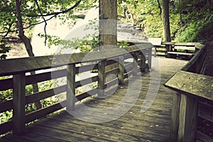 Tourist trail in Cuyahoga Valley National Park photo
