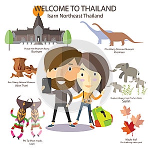 Tourist travel to Isarn Northeast Thailand