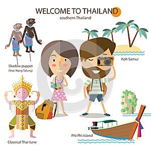 Tourist travel to southern Thailand