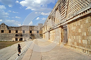 Tourist in Uxmal