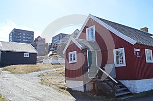 Tourist view of Nuuk, Capital of Greenland