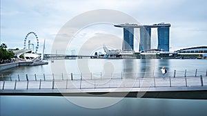 Tourist visit the Esplanade Bridge