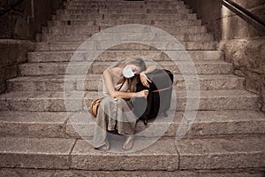 Tourist woman with protective face mask worried about new travel restrictions and quarantine