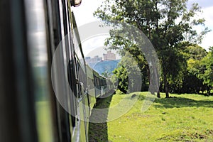 A touristc train view photo