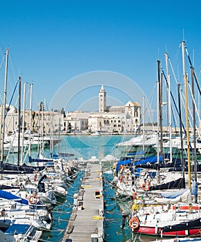 Touristic Port of Trani. Apulia.