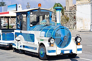 Touristic street bus train for sightseeing