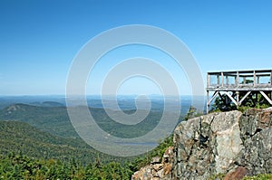 Touristic viewpoint on a mountain