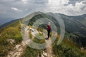 Touristic walkway in the Little Fatra mountains