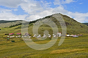 Touristic yurt camp