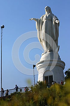 Tourists at Cerro San Cristobal photo