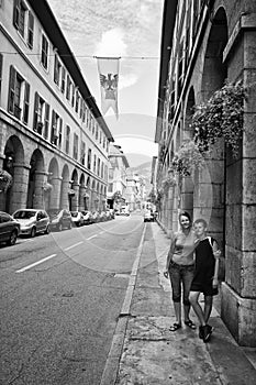 Tourists in Chambery