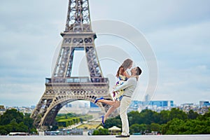 Tourists enjoying their vacation to France