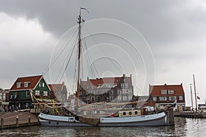 Tourists explore the small town of Volendam, on the Markermeer Lake