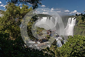 Tourists in Foz do Iguassu Park