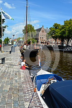 Tourists in Groningen photo