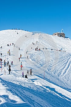 Tourists on Kasprowy Peak.