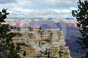 Tourists at Mather Point, Grand Canyon