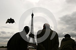 Tourists in paris