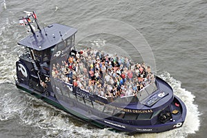 Tourists on a Pleasure Boat, Hamburg, Germany