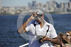 Tourists on a Pleasure Boat, Seattle, USA