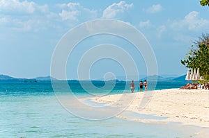 Tourists at Rang Yai island, Phuket, Thailand