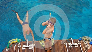 Tourists in the Red Sea