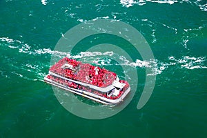 Tourists Ship at Niagara falls