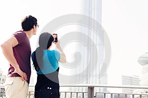 Tourists Sightseeing In Dubai