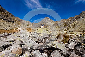 Turisti v Slovenskej Mlynickej doline